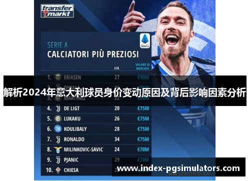解析2024年意大利球员身价变动原因及背后影响因素分析