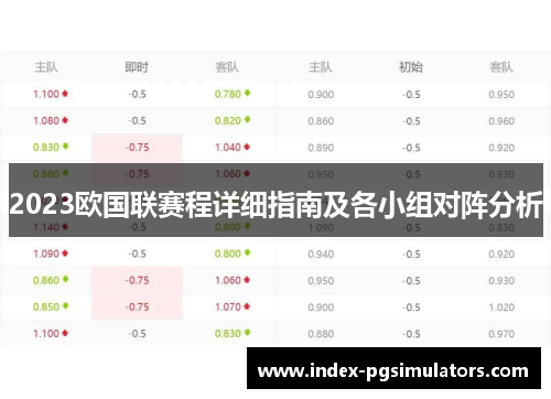 2023欧国联赛程详细指南及各小组对阵分析